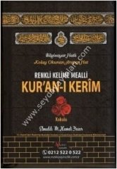 Bilgisayar Hatlı Kolay Okunan Arapça Hat Renkli Kelime Meali Kuranı Kerim