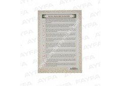 Muhtasar Tecvid Kaideleri Kartelası